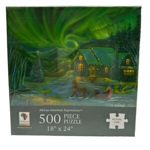 African American Expressions Northern Lights 500 Piece Jigsaw Puzzle